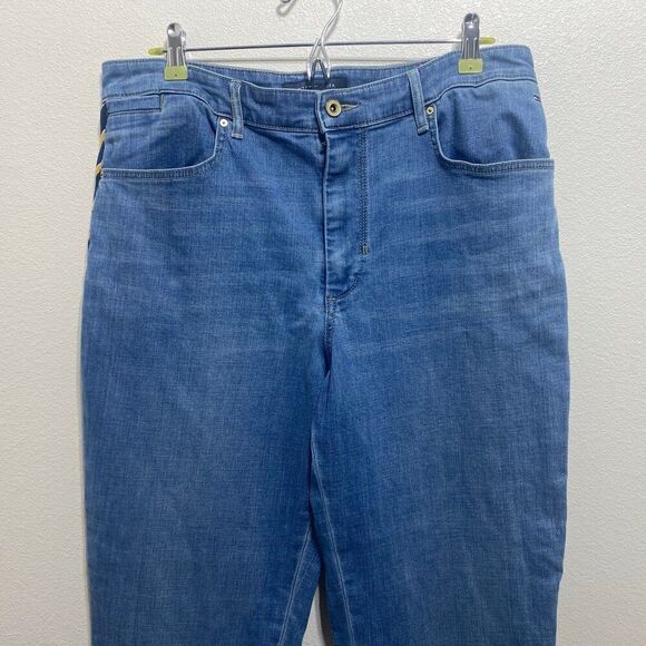Tommy Hilfiger Side Stripe Boyfriend Jeans Size 12 - Picture 3 of 11